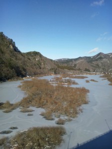 五十里大橋からダム上流